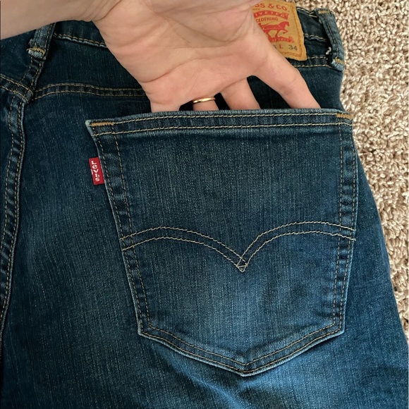 Levi Strauss 505 Regular Fit Blue Jeans Size 36/32 - Picture 13 of 16